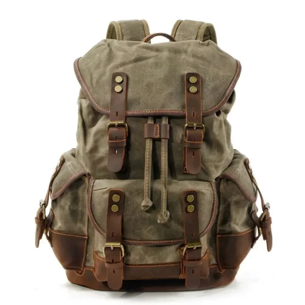 Vintage Canvas s For Men Laptop Daypacks Waterproof Rucksacks Large Waxed Mountaineering Travel Pack Vintage