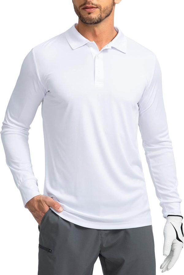 Men's  Shirt Long Sleeve Golf Shirts Lightweight  50+ Sun Protection Cool Shirts for Men Work Fishing Outdoor