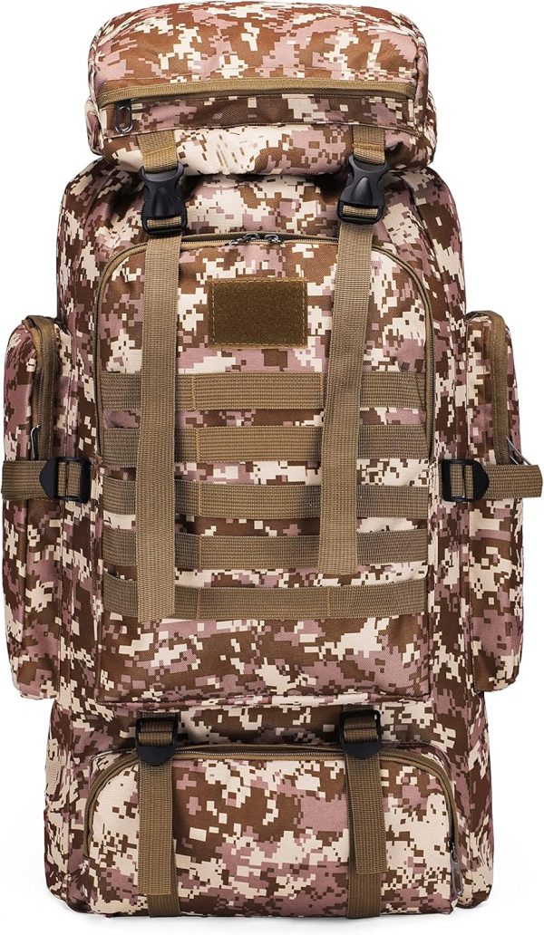 80L Hiking Camping Backpack,Hunting Backpack for Outdoor,Backpack Waterproof,Tactical Backpack for Men Women