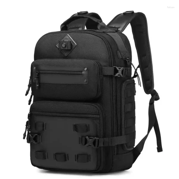 Men Travel Quality Large Capacity Waterproof Laptop Mountaineering Tactical Bag  Multifuncional